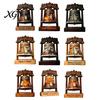 Halloween Theme Gifts Vintage Wooden Bell Decor, Rustic Farmhouse Shelf Sitter with Showcase Ornaments Metal Wood Stand, Tabletop Centerpiece