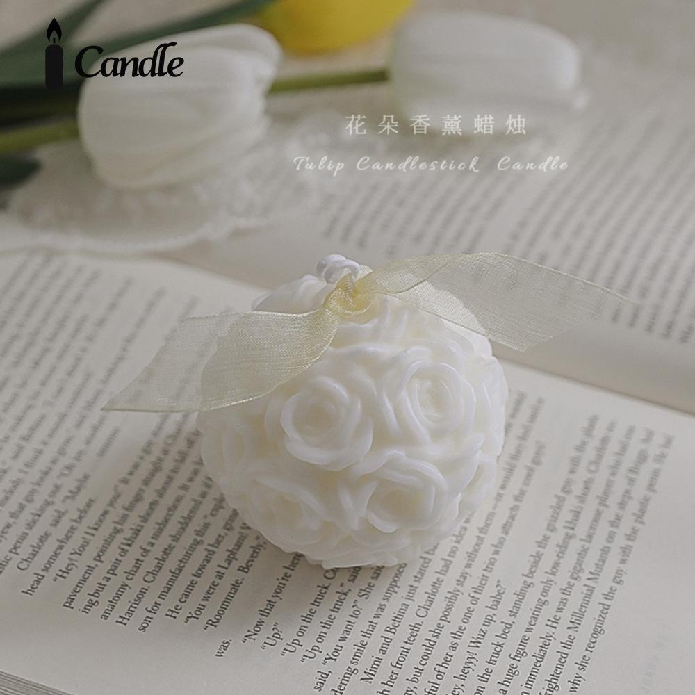 Ароматическая свеча гортензия роза свадебный сувенир подарочная свеча ландыш ароматный цветок маленькая свеча