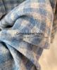 Blue Plaid Heart Embroidered Thick Cotton Long Sleeve Shirt - New Winter Arrival