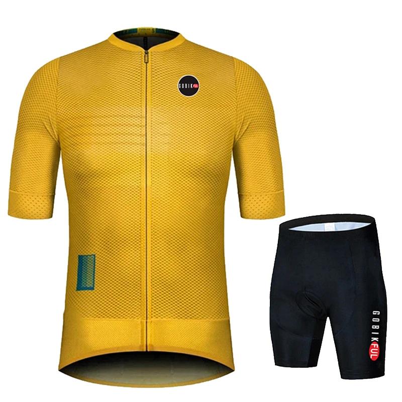 Gobikful  Men Summer Cycling Clothing Road Bike Shirts Suit Bicycle Bib Shorts MTB Ropa Ciclismo Maillot 2026 Summer Breathable Cycling Suit Set