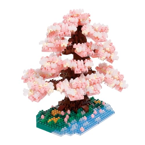 Kawada Nanoblock Сакура Сомэй Ёсино, 990 деталей, 15 x 14.2 x 13.5 см, Возраст 12+, Дизайн интерьера, Хобби, NBM-048