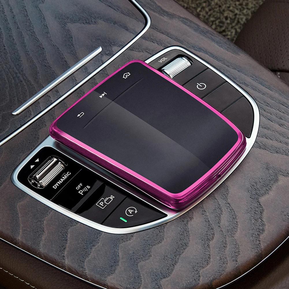 Автомобильные аксессуары TPU центральное управление мышь протектор экрана чехол для Mercedes Benz AB CLA GLE GLS GLB класс W177 W247 C118 W167