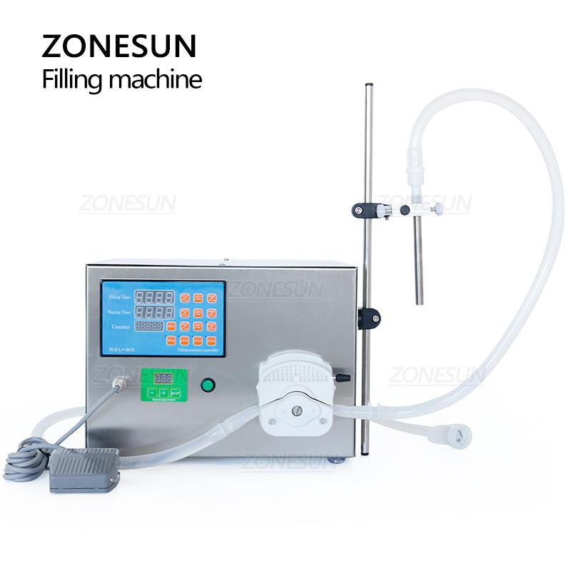 ZONESUN ZS-GEL80 Semi Automatic Peristaltic Pump Detergent Eye Dropper Gel Juice Thick Liquid Filling Machine
