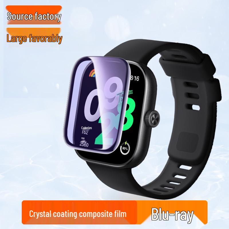 Защитная пленка из керамики и закаленного стекла для Xiaomi Redmi Watch5/4 - 3D, устойчивая к царапинам, взрывозащищенная.