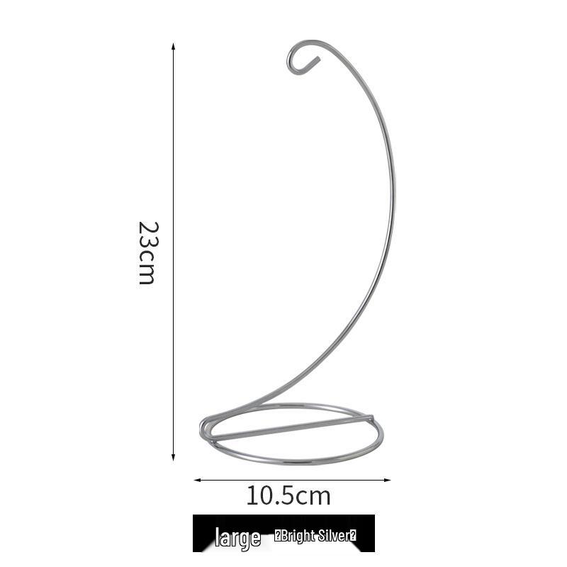 Modern Minimalist Hanging Glass Sphere with Iron Stand for Plants