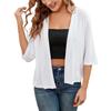 Новая элегантная летняя верхняя одежда, солнцезащитный топ с рукавами три четверти и вязаный кардиган