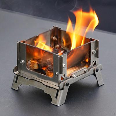 Мини уличный костер портативный компактный, нержавеющая сталь, складной настольный костер для улицы