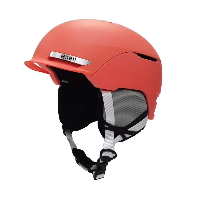 Лыжный шлем Интегрированное формование Мужской и женский Одинарная и двойная доска Для помещений и улицы Безопасность Противоударный Теплый Лыжный шлем Снаряжение