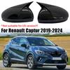 Пара Накладок на Боковые Зеркала Заднего Вида для Renault Captur -2024 Внешние Дверные Зеркала Заднего Вида Корпус Накладка Черный/Под Карбон Аксессуары