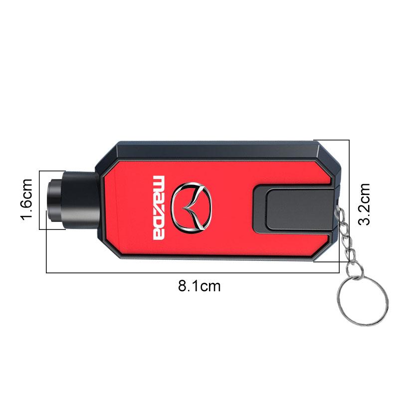 Аварийный молоток для автомобиля 3 в 1, стеклобой, высокая твердость для Mazda 3 5 6 323 626 CX-3 CX-4 CX-5 CX-7 CX-9 Axela 6 RX8 7 MX3