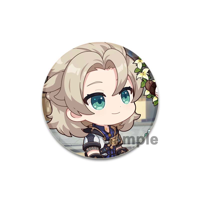 32/44/58 мм Genshin Impact Albedo Pin ручная работа брошь для одежды мультяшный косплей значок украшение на рюкзак ювелирные изделия подарок