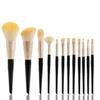 Foundation Brush Loose Powder Brush Eye Shadow Brush 12 Black Cylindrical Makeup Brush Set Eye Shadow Brush Makeup Tools