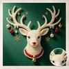 DIY Christmas Reindeer Pearl Painting Kit for Handmade Art. Home Wall Decoration