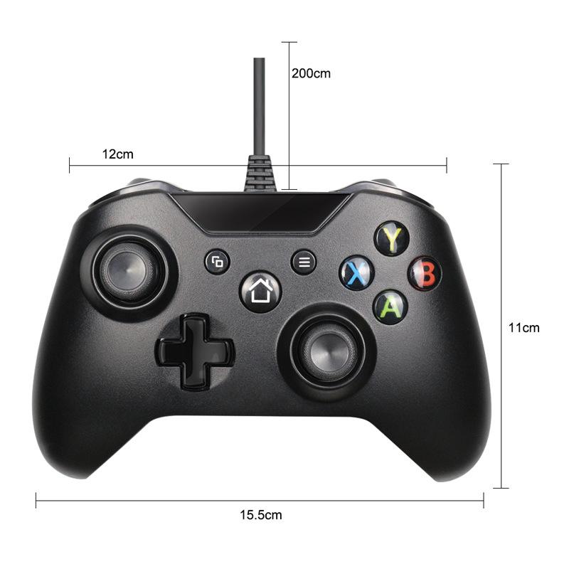 Проводной USB-контроллер для Xbox One, игровой контроллер для ПК для Wins 7, 8, 10, джойстики Microsoft Xbox One, геймпад с двойной вибрацией