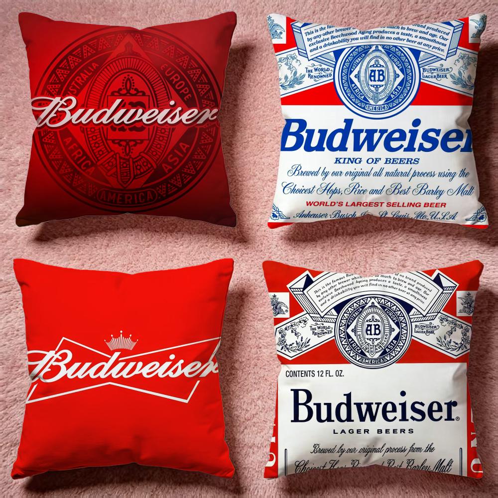 Hot BBudweseres Cushion Cover Premium SkinFriendly Pillow Case MultiPurpose for Home Office Travel