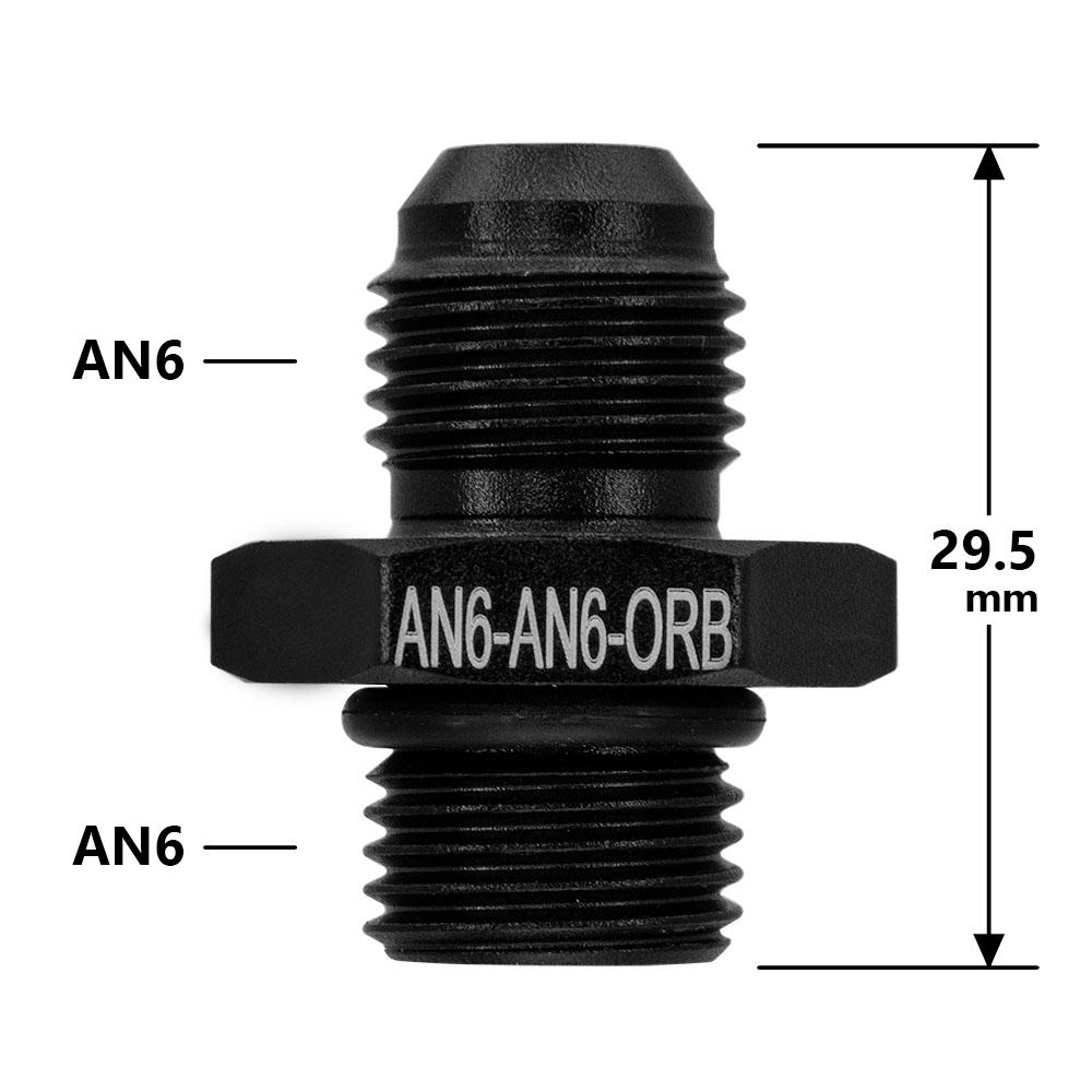 AN6 AN8 AN10 M14 M16 M18 1/2 1/4 3/8 NPT Прямой адаптер-тройник для топливного, масляного, воздушного шланга с наружной резьбой и врезкой