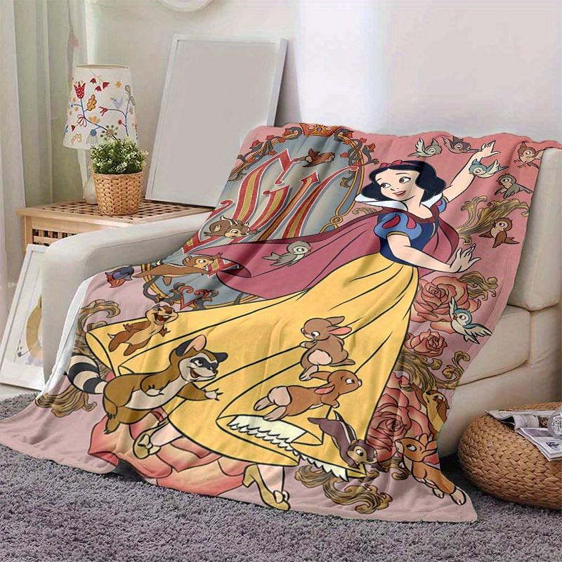 1pc, Snow White's Enchanted Forest Home Decor Blanket: A Cozy Flannel Throw for Your Bedroom, Living Room, or Outdoor, Sofa Blanket, Travel Cover