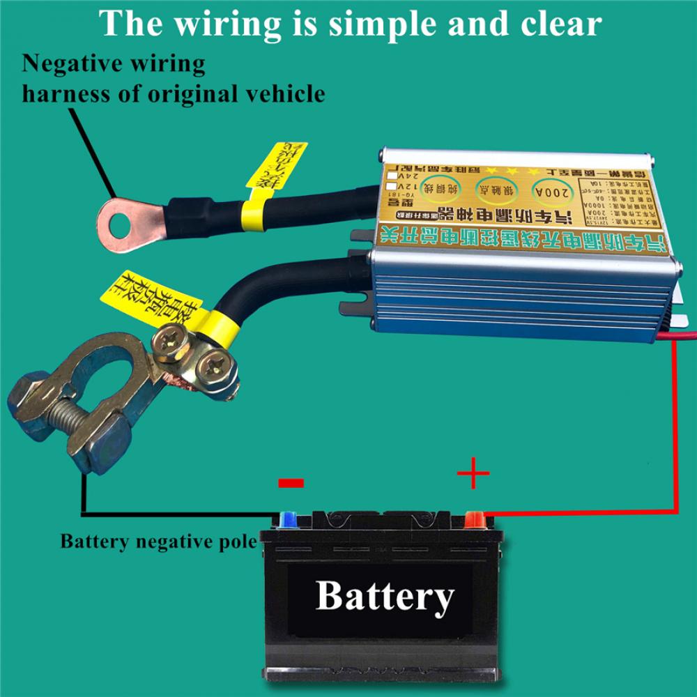 12 В Автомобильный беспроводной пульт дистанционного управления Выключатель разъединителя батареи Изолятор (Дальность 300 футов)