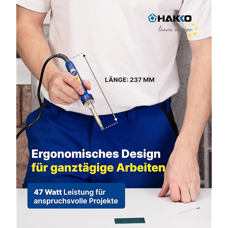 Паяльник HAKKO FX601-01 с регулировкой температуры, тип: диск, высокая теплоемкость, для витражей