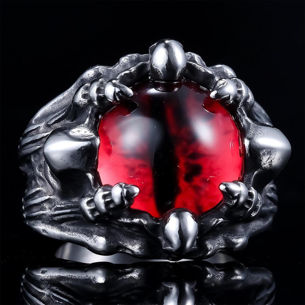 Цветное кольцо из нержавеющей стали в европейском и американском стиле в стиле хип-хоп