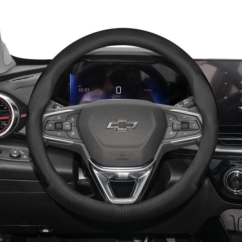 Подходит для Chevrolet Ультратонкая Дышащая Кожаная Накладка на Руль Подходит для Celze Spark Captiva Orlando Lacetti Equinox Malibu Monza Expre
