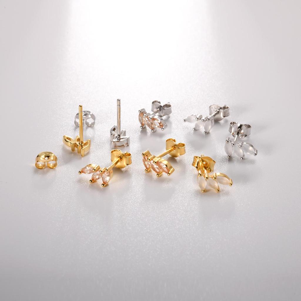 ANDYWEN Серьги-гвоздики из стерлингового серебра 925 пробы с тремя овалами и грушами, женские роскошные ювелирные изделия 2023 года, клипсы в стиле рок-панк