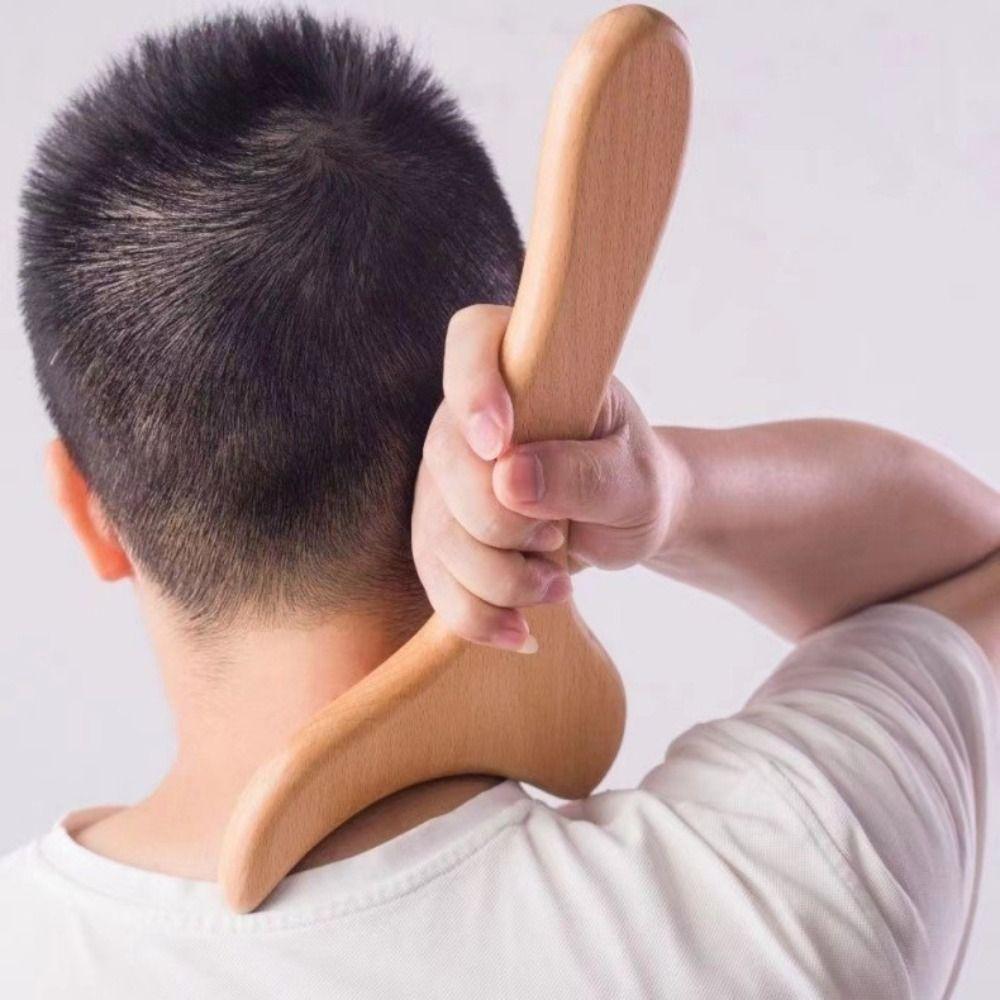 Anti-Cellulite Body Scraper Wood Meridian Massager Massage Device Gua Sha Board Therapy