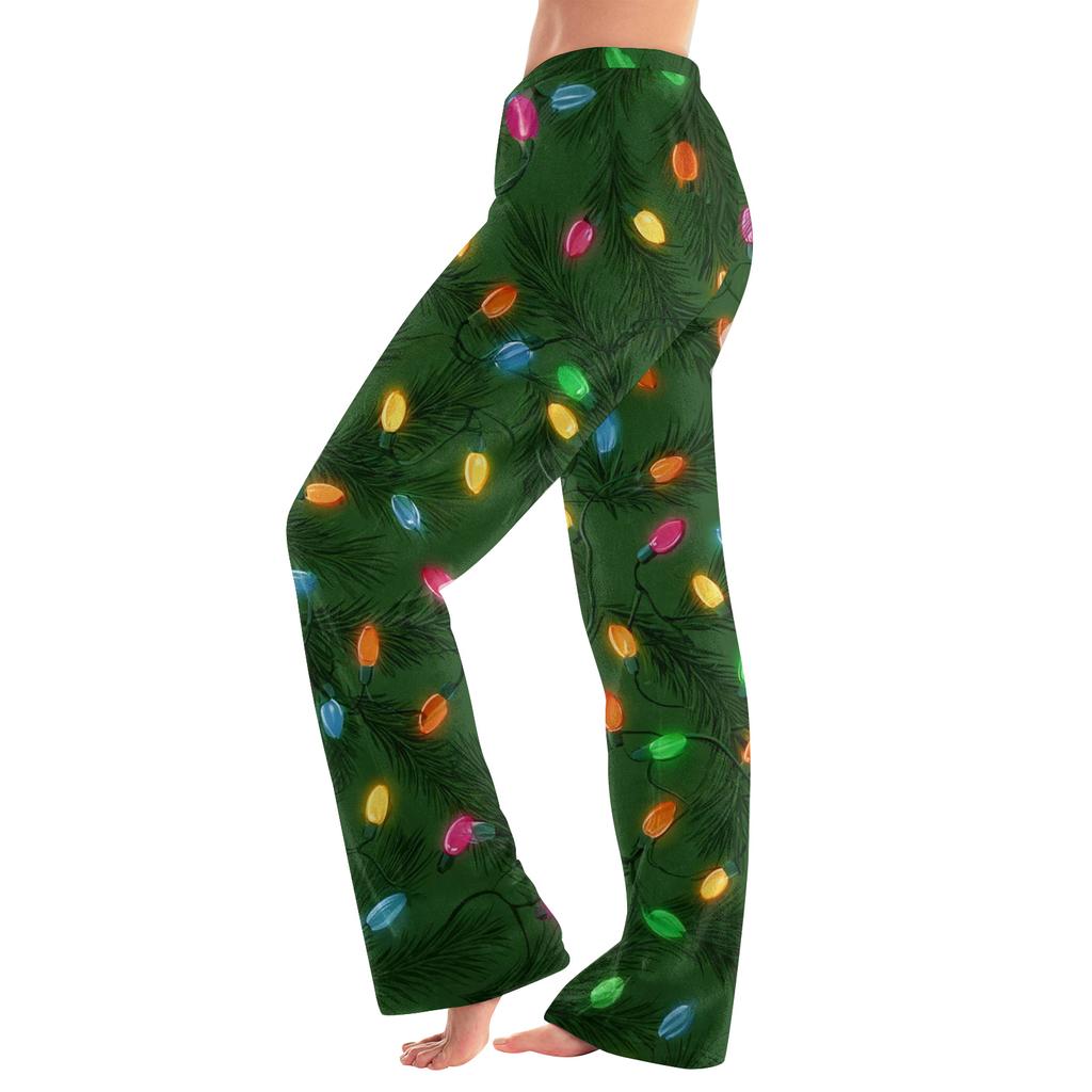 Women's Casual Fashion Women's Sports Home Christmas Pajama Pants Long Pants