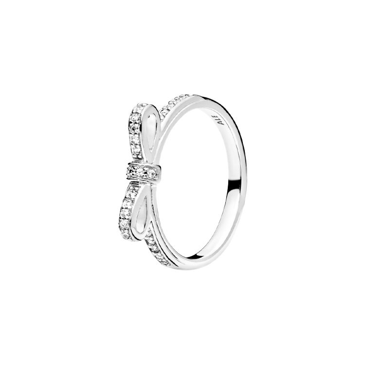 Pandora Изысканное кольцо-бант Женские кольца 190906CZ