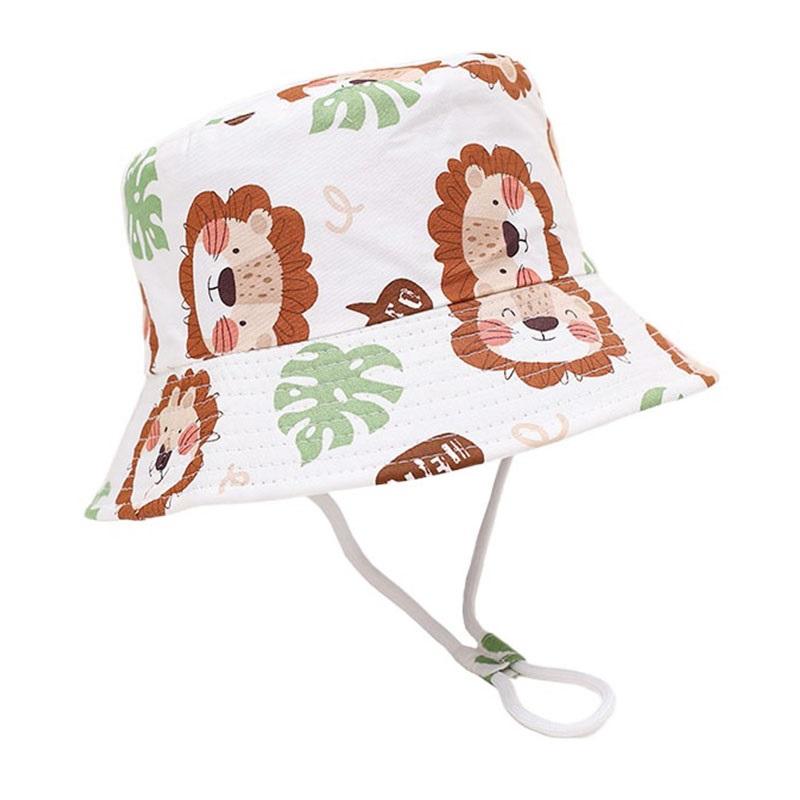 Summer Baby Sun Hat for Girls Fashion Beach Sun Cap Cartoon Animal Autumn Boys Fisherman's Cap Outdoor UV Bucket Hat for Kids