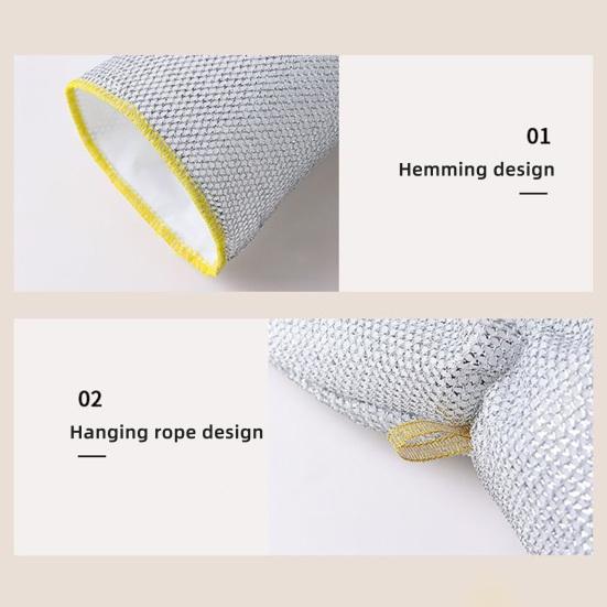 2/5 шт. Проволочные перчатки для мытья посуды, многоразовые кухонные перчатки из сетчатой ткани с рыбьей чешуей, щадящие посуду, для уборки