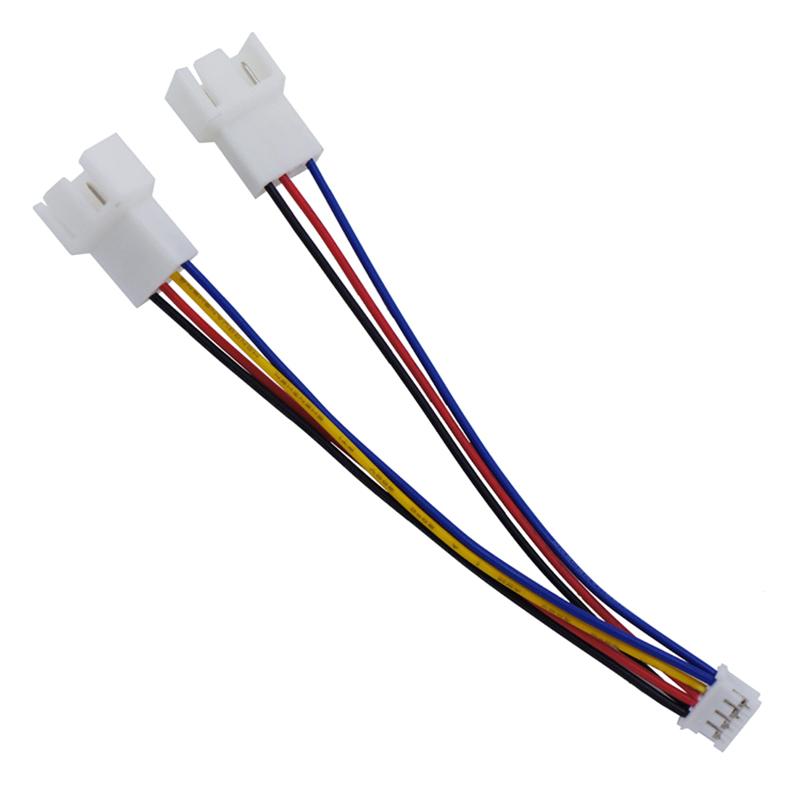 Кабель питания вентилятора 12Cm Ph2.0 небольшой 4Pin для удвоения мощности кабеля вентилятора из ПВХ 3Pin/4Pin