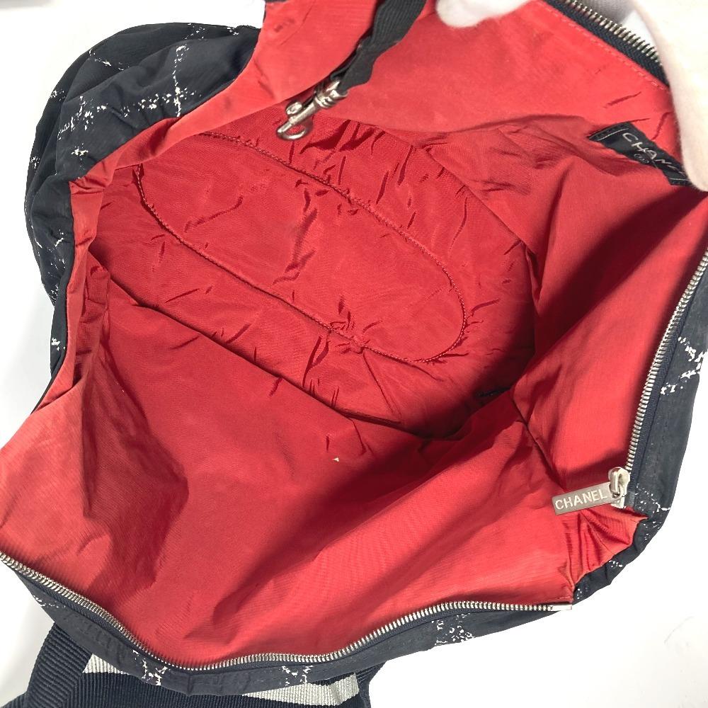 Chanel Старая дорожная линия Сумка для питомца Сумка через плечо Сумка через плечо Дорожная сумка Нейлон Черный