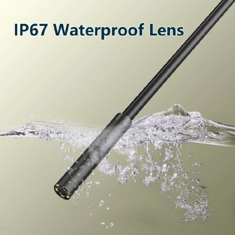 Эндоскоп USB Type-C 7 мм Гибкая Инспекционная Камера Водонепроницаемая Регулируемая Светодиодная Подсветка для Смартфонов Планшетов Компьютеров