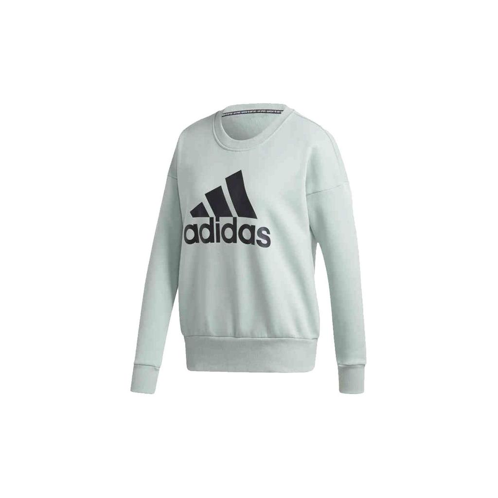 Adidas Casual Sports Crewneck Sweatshirt Women Sweatshirt Light-Green FR5101