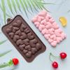Silicone Chocolate Molds Easy Release Heart Textures Bar Molds for DIY Chocolate Bars