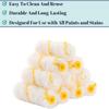 11pcs Complete Paint Roller Set with Long Handle & 4-Inch Covers Brush Painting Tool Kit Ideal for Walls, Ceilings & Small Areas