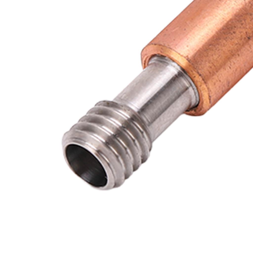 2Pcs 3D Printer Throat Nozzle Ti Alloy Copper Bimetal for Ender 3 3 V2 3 Pro Hotend