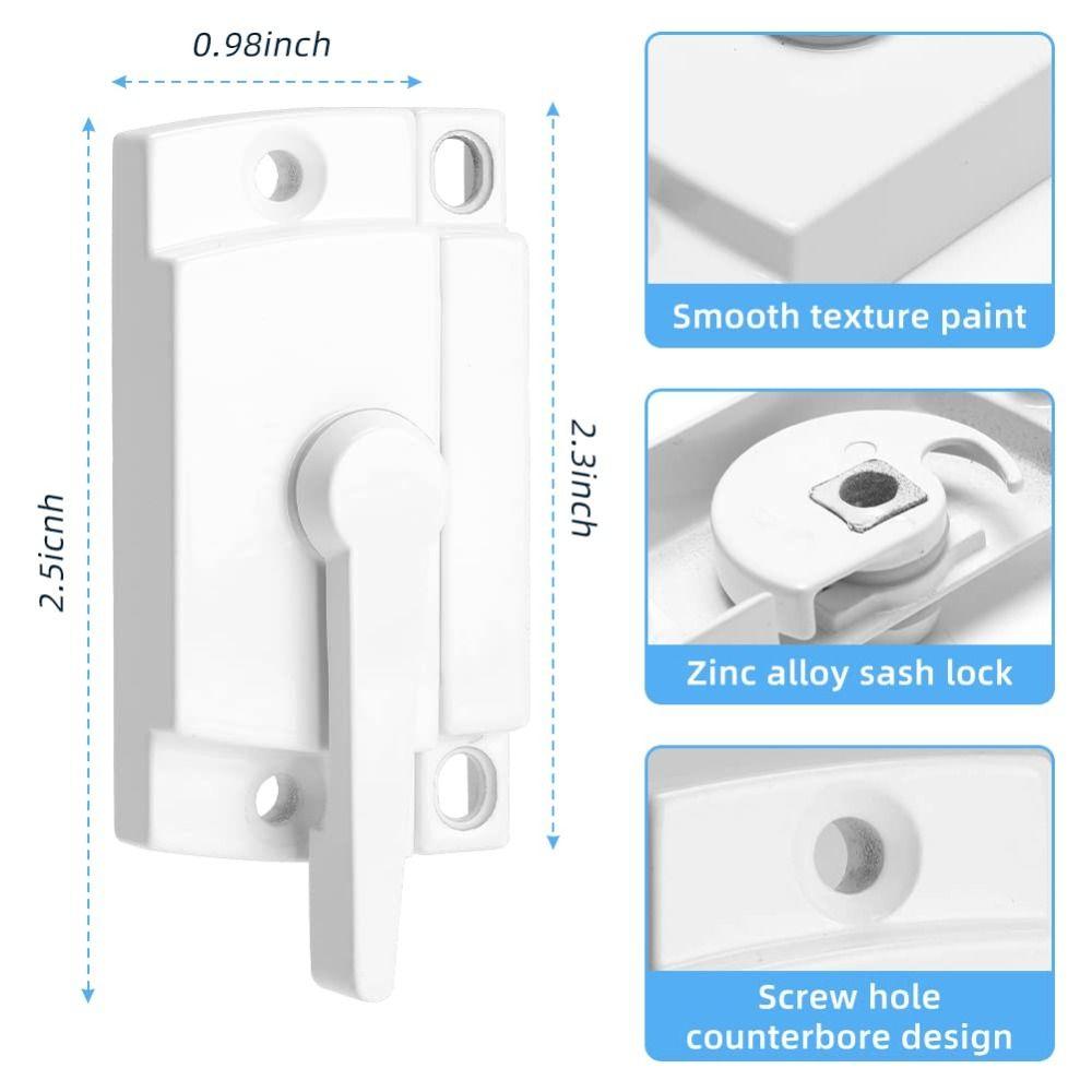 Hung Window with Keeper Cam Action Hole Center Window Sash Locks Sliding Window Lock Latch Lock