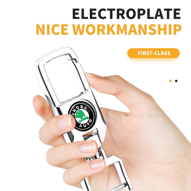 Car Braided Rope Keychain Keyring Key Holder Couple Gifts for Skoda SCALA Superb Octavia 2 3 A4 A5 Fabia Kamiq Kapoq Kodiaq Rapid