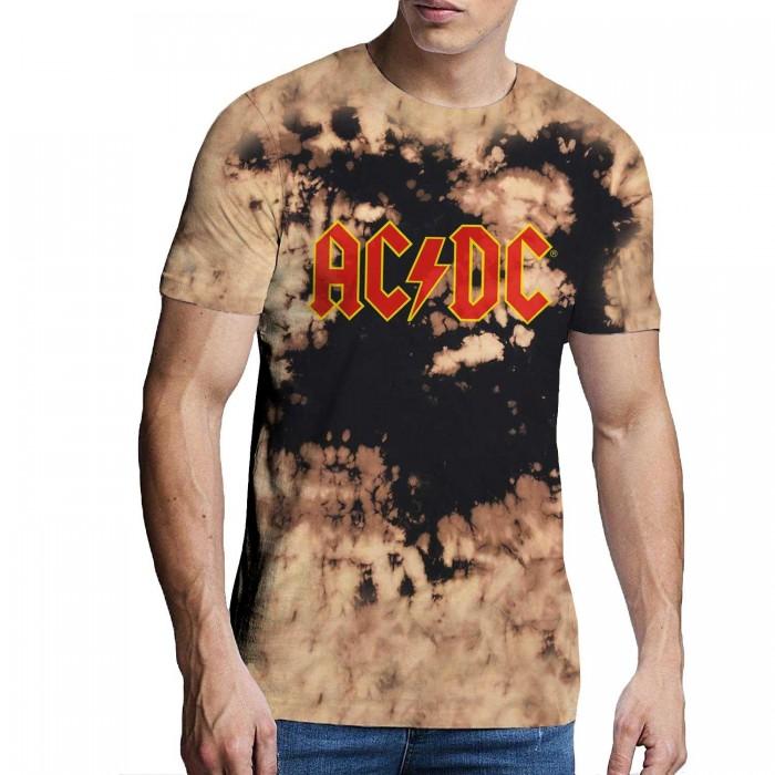 AC/DC Футболка унисекс с логотипом The Wash Collection Dip Dye для взрослых