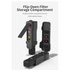 Flip Cover for DJI OSMO Pocket 3 Plastic Case Built-in 5 Filter Slots Anti-Scratch Cover with Straps for Pocket 3 Accessories