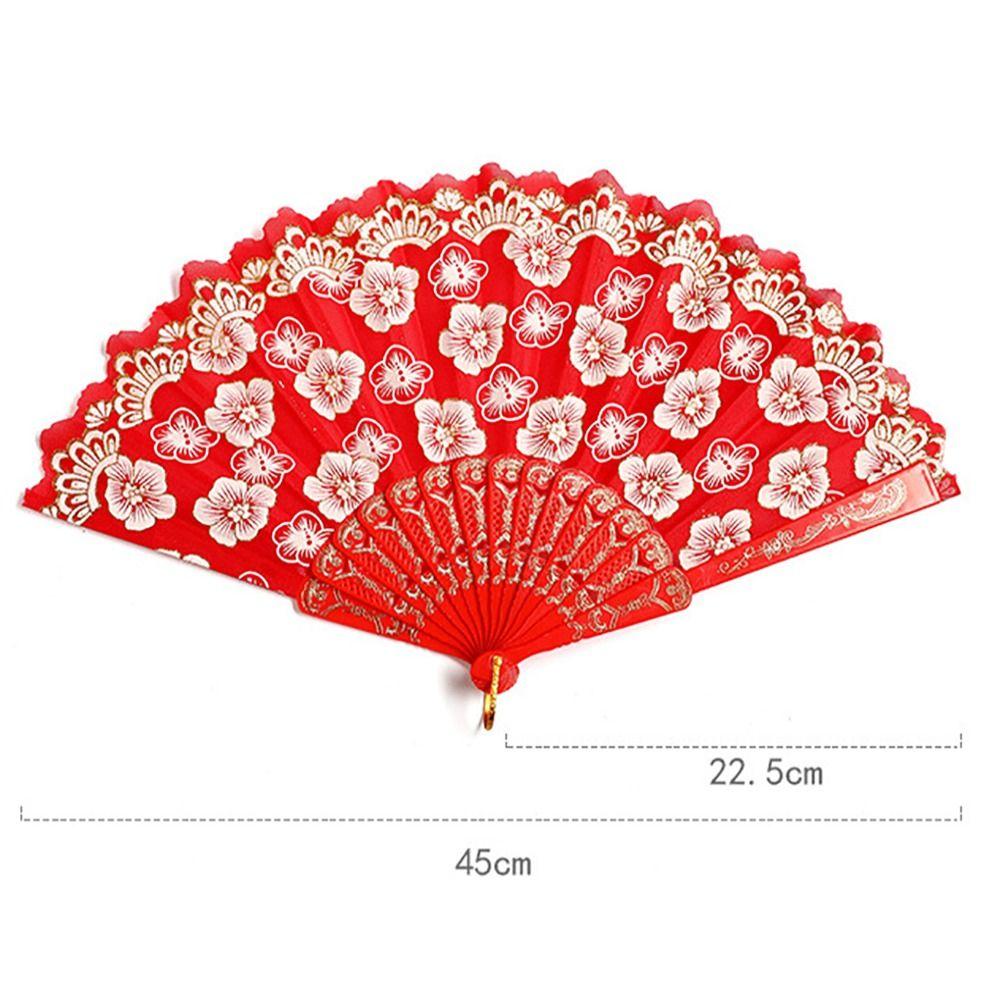 Реквизит для танцевальных выступлений, ручной веер, танцевальный веер в китайском стиле, элегантный антикварный складной веер
