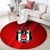 BJK2 Round Area Rug,Carpet Rug for Living Room Bedroom Sofa Playroom Decor,Non-slip Floor Mat