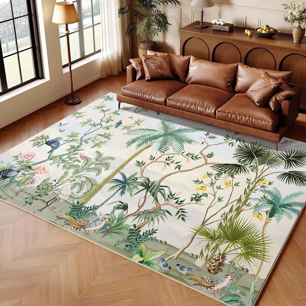 Jungle Animal Cartoon Child Carpet Rug for Home Living Room Bedroom Sofa Doormat Decor Play Area Rug Nordic Non-slip Floor Mat