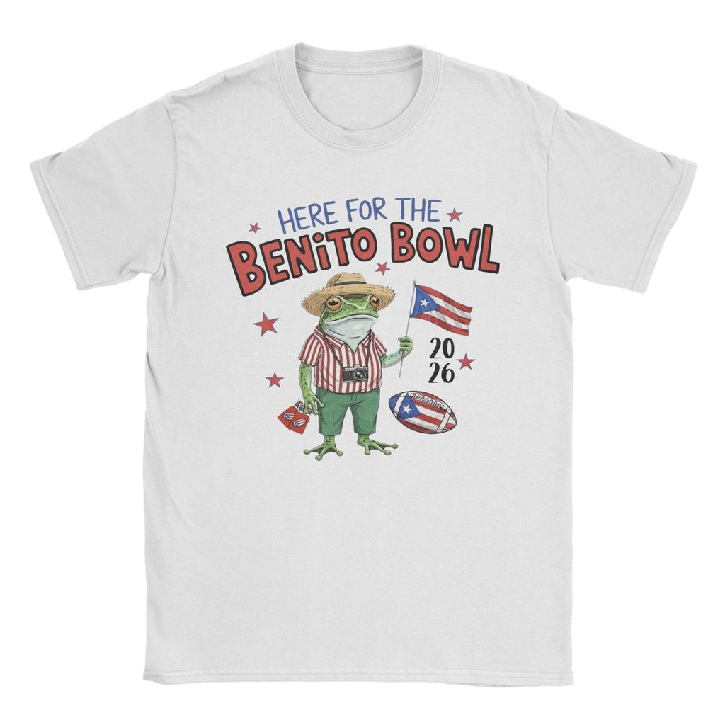 Benito Bowl Puerto Rican Bad Bunny TShirts Unisex Awesome Cotton Tee Shirt Crewneck Short Sleeve T Shirts New Arrival Clothes