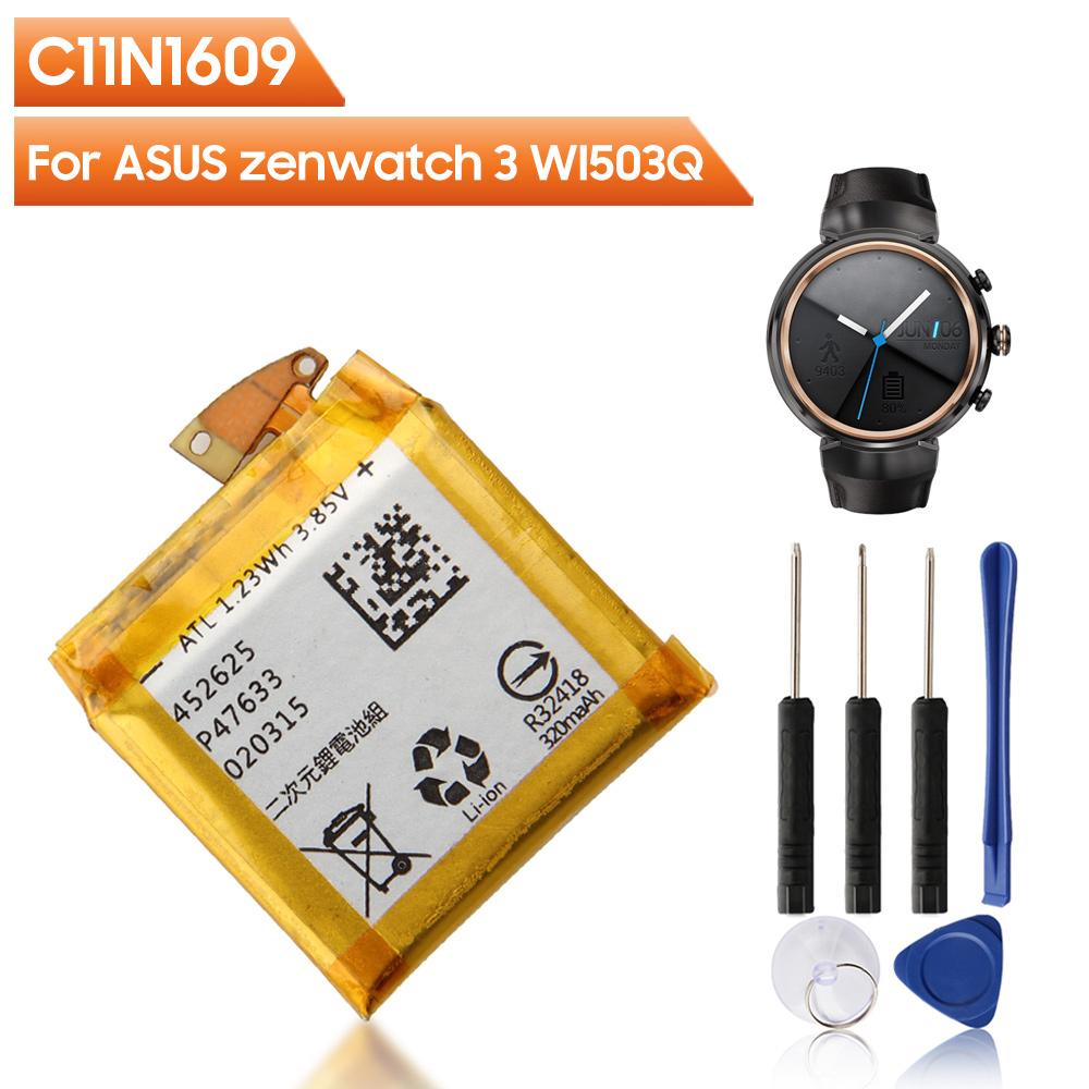Replacement Battery For ASUS Zenwatch 3 WI503Q C11N1609 Watch Battery 340mAh