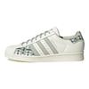 adidas Оригинальные повседневные кроссовки Superstar с низким верхом Женские кроссовки Белые Зеленые GY4156