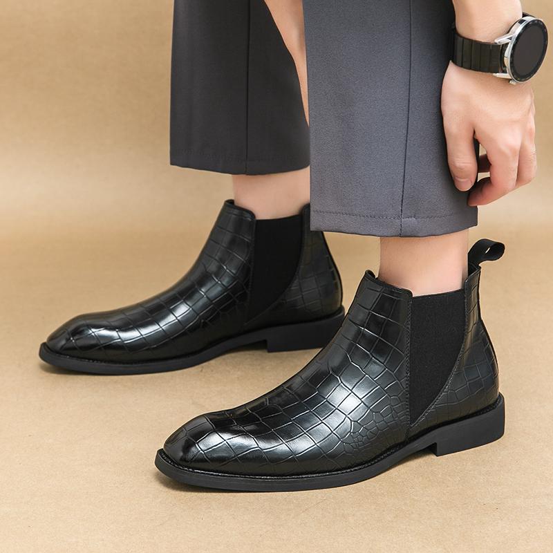 Мужские качественные кожаные туфли с узором под аллигатора из британской деловой кожи, нескользящие, из мягкой кожи, мужские туфли из микрофибры, размер 38-46