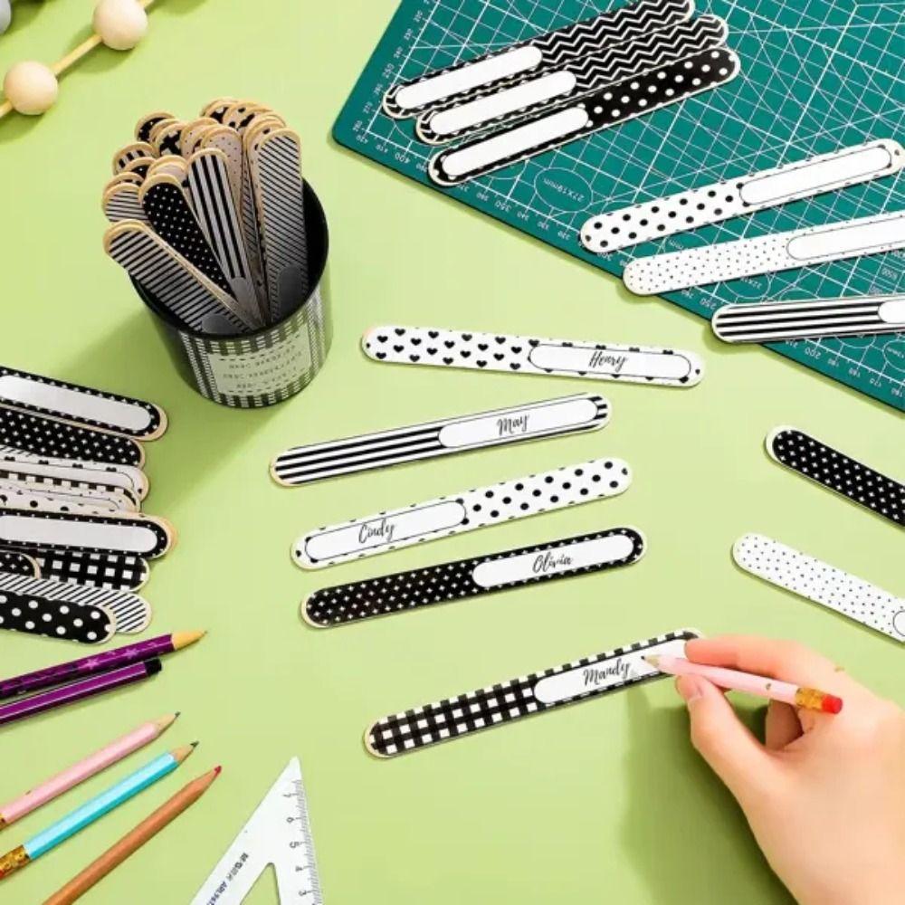 Blank Adhesive Stickers Student Name Sticks Reusable Flip Name Sticks Classroom Management